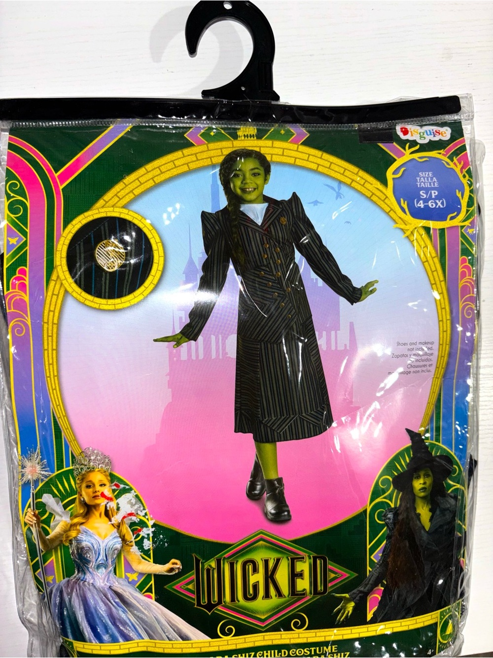 Wicked Child Green Witch Costume - Packaged Kids Outfit